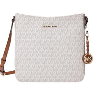Michael Michael Kors Jet Set Travel Large Messenger White New